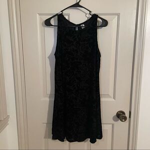 Ole Navy Black Velvet Dress - S